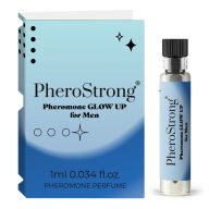   Feromon parfüm, PheroStrong, Glow-Up for Men, 1 ml, férfiaknak, illatjegyek: körte; bergamott; mandarin; gyömbér; narancsvirág; pézsma; cédrusfa