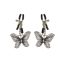 Mellcsipesz, Pipedream - Fetish Fantasy Series, Butterfly Nipple Clamps, 6-10 cm, ezüst, állítható, műanyag, pillangó díszítés, BDSM