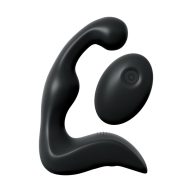   Prosztata masszírozó, Pipedream, Remote Control P-Spot Pro, 16-20 cm, fekete, akkumulátoros, vízálló, távirányítós, orvosi szilikon, kétmotoros