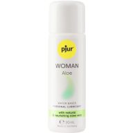   Vízbázisú síkosító, pjur, WOMAN Aloe, 30 ml, natúr, gyógynövényes, dermatológiailag tesztelt, parabén- és paraffinmentes, érzékeny bőrre, nőknek