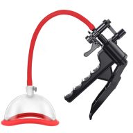   Punci pumpa, Realov, LuvPump Pussy Pump III, 26–30 cm, 8–10 cm átmérő, színtelen, szilikon peremű, vákuumszelepes gyorskioldóval