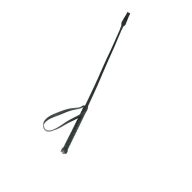   Lovaglópálca, Rimba, Horse Whip, 65 cm, fekete, bőr, könnyű (80 g), BDSM játékokhoz, kezdőknek és haladóknak