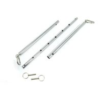   Terpeszrúd, Rimba, Spreadbar Metal, állítható hossz, ezüst, fém, bilincsekhez csatlakoztatható, BDSM kötöző kiegészítő