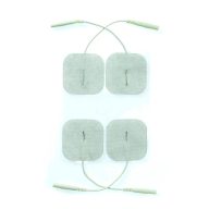  Öntapadós elektróda tapasz, Rimba, ES Adhesive Pads, fehér, elektrostimulációs kiegészítő, fetish és bizalmi játékokhoz