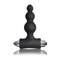   Anál golyósor, Rocks-Off, Bubbles, 3 golyós, 6–10 cm, 1,6–2,4 cm, fekete, szilikon, vibrátoros, 4 funkció, 3 sebesség, elemes (1 x LR1)