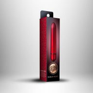   Rúzsvibrátor, Rocks-Off, Truly Yours Scarlet Velvet, 9,2 cm, piros, 10 rezgésmód, vízálló, ABS, fényes felület, 1×AAA elemes