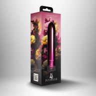   Mini vibrátor, Rocks-Off, Boudoir Courtesan, 6-10 cm, rózsaszín, szilikon, vízálló, 10 funkciós, elemes (1 x AAA), kezdőknek, kompakt