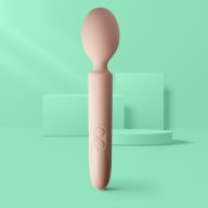   Masszírozó vibrátor, You Love Me, Take Me, 21-25 cm, bézs, akkumulátoros, vízálló, szilikon, 10 mód, rugalmas fej, bársonyos tapintás