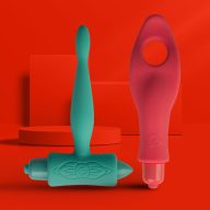   Vibrációs análdugó szett, You Love Me, Touch Me, 2 db, 12,5–13,2 cm, 2,5–3,8 cm átmérő, türkiz, szilikon, vízálló, elemes (2 x LR1)