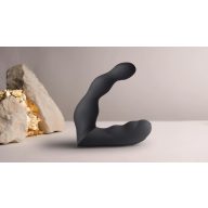   Prosztata masszírozó, Rocks-Off, Adapt, 16–20 cm, fekete, szilikon, kétmotoros, 10+10 rezgésmód, gát stimuláció, ergonomikus, akkumulátoros, vízálló