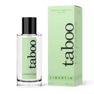   Feromonos férfi parfüm, Ruf, Taboo Libertin, 50 ml, áttetsző, eau de toilette, orientális-fás illat, pumpás, szintetikus feromon