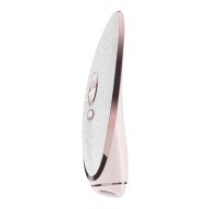   Léghullámos csiklóizgató, Satisfyer, Luxury Prêt-à-porter, 16-20 cm, rózsaszín, akkumulátoros, vízálló, szilikon és valódi bőr borítás, vibrációs