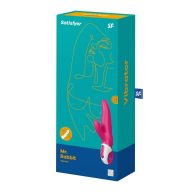   Nyuszis vibrátor, Satisfyer, Vibes Mr. Rabbit, 21–25 cm, rózsaszín, kétmotoros, g-pontos, szilikon, 12 rezgési mód, akkumulátoros