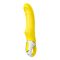 G-pont vibrátor, Satisfyer, Yummy Sunshine, 22 cm, sárga, rugalmas szilikon, bordázott, fogógyűrű, akkumulátoros, vízálló, 12 rezgésmód