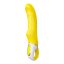 G-pont vibrátor, Satisfyer, Yummy Sunshine, 22 cm, sárga, rugalmas szilikon, bordázott, fogógyűrű, akkumulátoros, vízálló, 12 rezgésmód