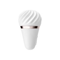   Csiklóvibrátor, Satisfyer, Layons Sweet Sensation, 6–10 cm, fehér, akkumulátoros, vízálló, orvosi szilikon, fagylalt formájú, 10 rezgési mód