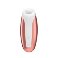   Léghullámos csiklóizgató, Satisfyer, Love Breeze, 11–15 cm, rézvörös, 11 szívófunkció, vízálló, akkumulátoros, hipoallergén, ergonomikus