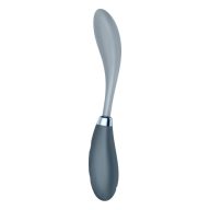   G-pont vibrátor, Satisfyer, G-Spot Flex 3, 19,5 cm (Ø 3 cm), szürke, kétmotoros, 12 rezgésmód, hajlítható, akkumulátoros, vízálló (IPX7)