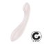 G-pont vibrátor, Satisfyer, G-Force, 19 cm, bézs, szilikon, akkumulátoros, vízálló (IPX7), 10 mód 5 intenzitás, ergonomikus, csiklóizgatásra is