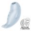 Csiklóvibrátor, Satisfyer, Seal You Soon, 11–15 cm, kék, akkumulátoros, vízálló, puha szilikon, Double Air Pulse nyomáshullám + 12 vibrációs mód