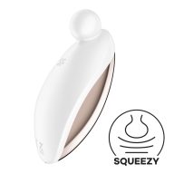   Csiklóvibrátor, Satisfyer, Spot On 2, 6-10 cm, fehér, 12 rezgési mód, akkumulátoros, vízálló, bőrbarát szilikon, célzott csiklóizgatás