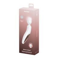   Masszírozó vibrátor, Satisfyer, Wand-erland, 26–30 cm, fehér, akkumulátoros, szilikon, ergonomikus
