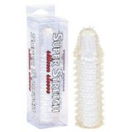   Péniszköpeny, Seven Creations, Super Stretch Transparent Silicone Sleeve, 11-15 cm, színtelen, szilikon, rugalmas, vízálló