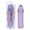 Péniszköpeny, Seven Creations, Super Stretch Lilac Silicone Sleeve, 11-15 cm, lila, szilikon, szuper nyúlékony, vízálló, izgató felszínű