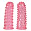 Ujjazó, Seven Creations, Lustfingers Soft + Bumpy Pink, 2 db, 6–10 cm, 3,5–3,9 cm, rózsaszín, vízálló, PVC, uniszex, kétféle stimuláló felszín