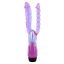 Kettős behatolású vibrátor, Seven Creations, Xcel Double Penetrating, 21-25 cm, lila, vízálló, állítható rezgés, elemes (2xAA), golyós análszár