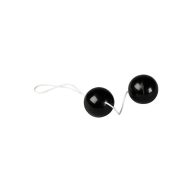   Gésa golyók, Seven Creations, Duotone Balls, 80 g, 3,5–3,9 cm, fekete, PVC, vízálló, belső súlyokkal, vibrációs hatású