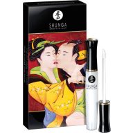   Orális stimuláló ajakfény, Shunga, Divine Strawberry Oral Pleasure Lipgloss, 10,5 ml, áttetsző, eper ízű, 3 az 1-ben forrósító-hűsítő-bizsergető