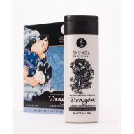   Hűsítő–forrósító intim krém, Shunga, Dragon Sensitive, 60 ml, natúr, érzékeny bőrre, vegán, latexbarát, uniszex, hosszan tartó serkentő hatás