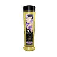  Masszázsolaj, Shunga, Erotic Massage Oil, 240 ml, natúr, levendula illatú, hidegen sajtolt, mandula- és szőlőmagolajjal, E-vitaminnal, bőrápoló