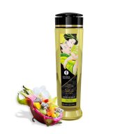   Erotikus masszázsolaj, Shunga, Erotic Massage Oil - Asian Fusion, 240 ml, natúr, illatos, természetes mandula- és szőlőmagolajjal