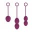 Gésa golyó szett, Svakom, Nova Ball Violet, 3 db, 49/75/95 g, 3-3,4 cm, lila, szilikon, vízálló, vibrációs hatású
