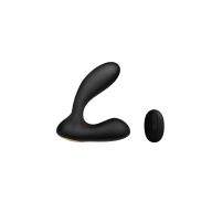   Prosztata vibrátor, Svakom, Vick, 10 cm, fekete, távirányítós, vízálló (IPX7), akkumulátoros, szilikon, gátstimulátor, 7 mód x 5 fokozat, csendes