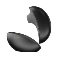   Csiklóvibrátor, Svakom, Pulse Galaxie, 11-15 cm, fekete, légnyomásos, akkumulátoros, vízálló, szilikon, app-vezérelt, csillagfény-projekciós dokkoló