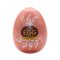 Maszturbátor tojás, Tenga, EGG Shiny II, 6-10 cm, színtelen, rugalmas TPE, texturált belső, vízálló