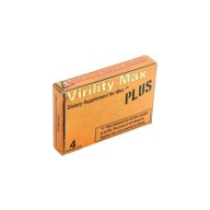  Potencianövelő kapszula, Pills, Virility Max Plus, 4 db (4x470 mg), natúr, férfiaknak, gyógynövényes, erekciótámogató, vágyfokozó, étrend-kiegészítő