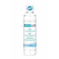   Vízbázisú síkosító, Waterglide, Feel, 300 ml, natúr, bőrbarát, óvszerbarát, vegán, dermatológiailag tesztelt, íz- és illatmentes