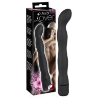   Anál vibrátor, You2Toys, Anal Lover, 18 cm, fekete, vízálló, hullámos, ABS, selymes bevonatú, fokozatmentes, 2 x AAA elemes, bőrbarát, kezdőknek
