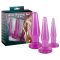 Análdugó szett, You2Toys, Anal Training Set, 3 db, 10-13 cm, 0,8-3,5 cm átmérő, lila, letapasztható, rugalmas TPE, vízálló